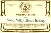 Hunter Valley_Wyndham_rhine riesling 1983